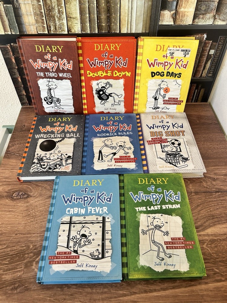 Hardcover Books 3/5/8/10 from „Diary of a Wimpy Kid” Book Series