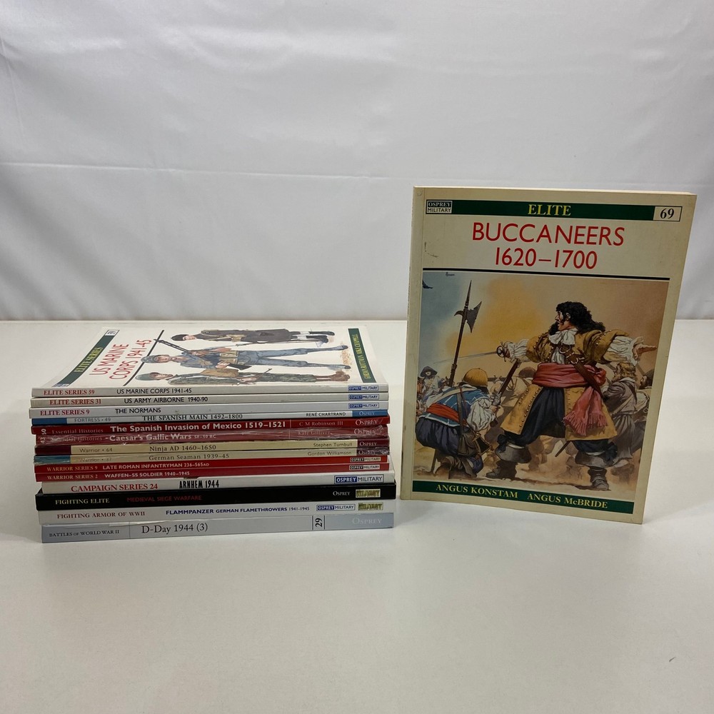 Osprey Military History 15 Book Lot Elite Essential Fortress Warrior Armor WWII