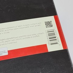Moleskine PRO Address Book Hard Cover Large (5″ x 8.25″) Black 240 Pages