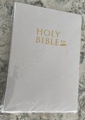 The Holy Bible King James Version Old New Testament White Cover KJV Sealed