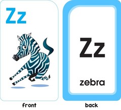 School Zone Alphabet Fun Flash Cards: 56 Cards, Preschool, Large