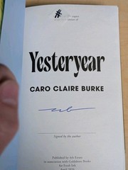 🕰️Caro Claire Burke YESTERYEAR Signed Numbered Goldsboro Fresh Ink /500