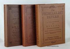 COMMON SENSE FEDERALIST PAPERS CONSTITUTION Set of 3 Faux Leather Deluxe Edition