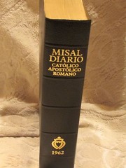 1962 Misal Diario Catolico Apostolico Roma for the Traditional Latin Mass Black