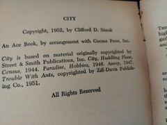 Clifford D. Simak – City – Ace Books First Printing 1958 D-283