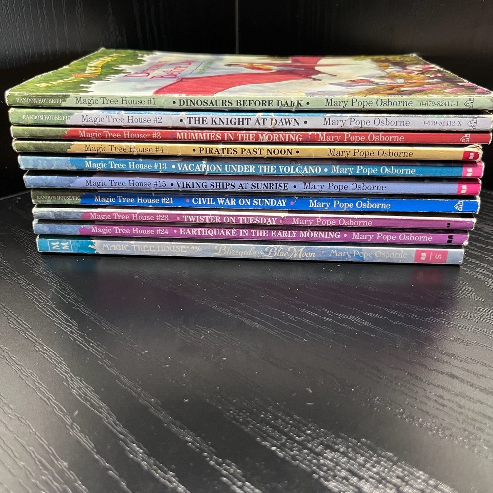 Magic Tree House Book Lot #1-4 13 15 21 23 24 36 Mary Pope Osborne