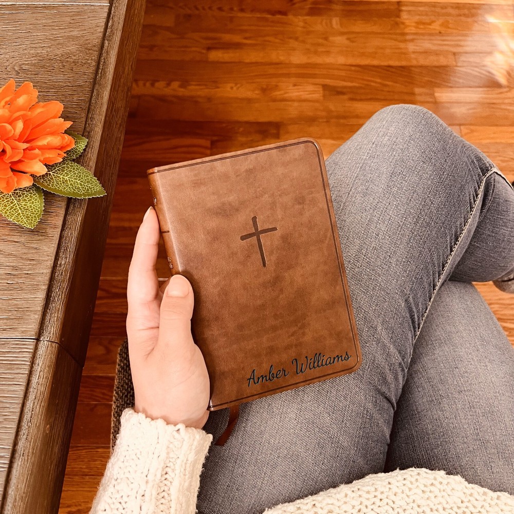 Custom KJV Bible with Name Engraved, Compact Holy Bible, Custom Name Engraved