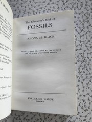 The Observer’s Book of Fossils by Rhona M. Black 1977 First Edition Hardback