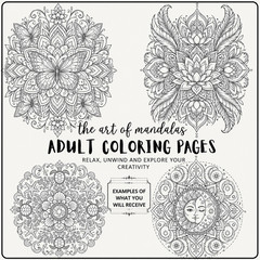 DIGITAL CONTENT- 2025 Merrick Adult Mandala 10 Page Activity Book – PRINTABLE