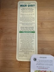 Brain Quest Ages 2-3 My First Deck 1 & 2 350 Questions To Build Skill 4th Ed.