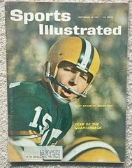 SPORTS ILLUSTRATED 1961 BART STARR NFL GREEN BAY PACKERS-YEAR OF QUARTERBACK