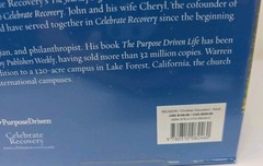 Celebrate Recovery John Baker Rick Warren Zondervan Yellow Box Set Christian