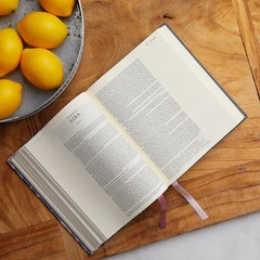 NKJV, Journal the Word Bible, Cloth over Board, Gray, Red Letter, Comfort Print: