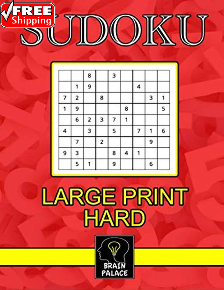 Sudoku: Large Print Hard (Large Sudoku Books)