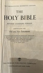 Vintage Holy Bible RSV 1962 World Publishers Reference Large Print Illustrated