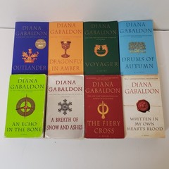 Outlander Series #1-8 Paperback Book Lot Diana Gabaldon Romance Fantasy Voyager