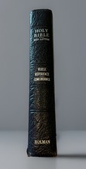 Holman Verse Reference Jewel 1972 Bible UK Print Blue Morocco Leather Red Letter
