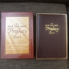 KJV Jack Van Impe Prophecy Bible Burgundy Leather Red Letter Ed. -New In Box
