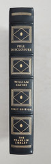 Full Disclosure: William Safire. Franklin Library. First Edition. Leather. 1977
