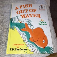A Fish out of Water, Helen Palmer Seuss Beginner Series HC 1998 9-1/4″T