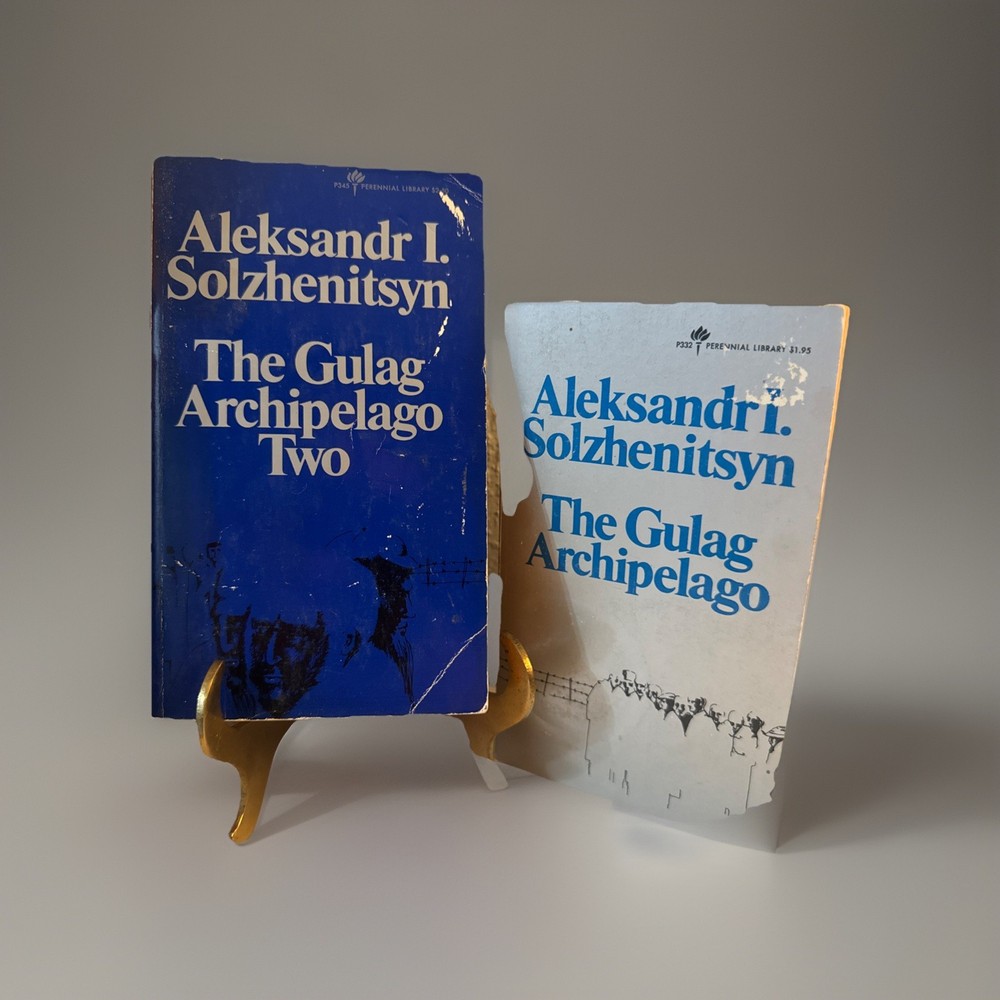 The Gulag Archipelago 1 & 2 Aleksandr I Solzhenitsyn PB Books 1st Editions