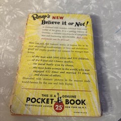 Ripleys Believe It or Not Book 992, 1930’s (Missing Pages)