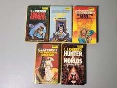 C.J. Cherryh Vintage DAW Paperback Lot of 10 Books – Gate Of Ivrel, Faded Sun