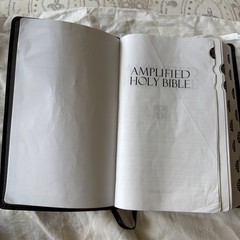 Amplified Bible – AMP, 2015 – Black Bonded Leather – Indexed Good Condition