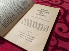 God’s Blueprint For A Church A Study Of Baptist Distinctives Kenneth Good 1974