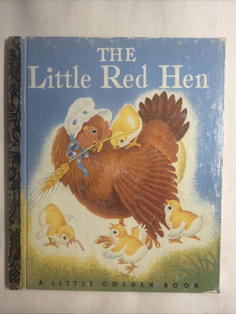 Vintage A Little Golden Book The Little Red Hen 50th Anniversary #4731