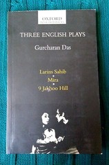 THEREE ENGLISH PLAYS BY GURCHARAN DAS (PAPERBACK) VERY GOOD FREE LOCAL POST