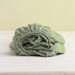 100% Linen Fitted Sheet King, 14 Inch Deep Pocket Mattress