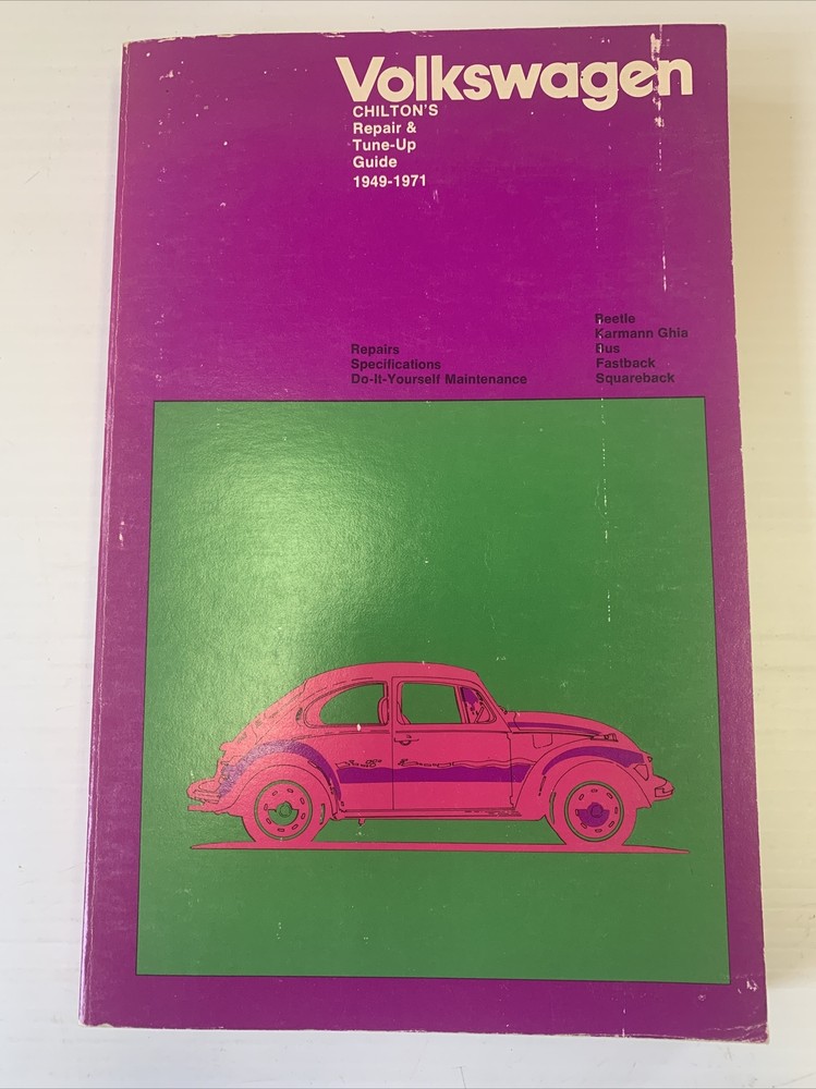 Volkswagen Chiltons Repair Tune up 1949-71 SC 1974 212 Pages Very Clean 91J