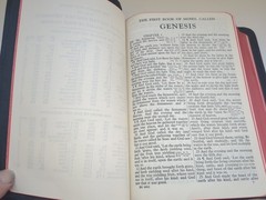 Nice 1942 Holman Jewel KJV Bible Black Genuine Morocco Leather