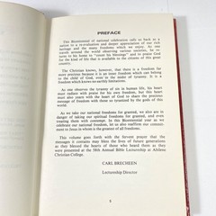 1976 ABILENE CHRISTIAN COLLEGE BIBLE LECTURES – FREEDOM IN CHRIST – LIKE NEW