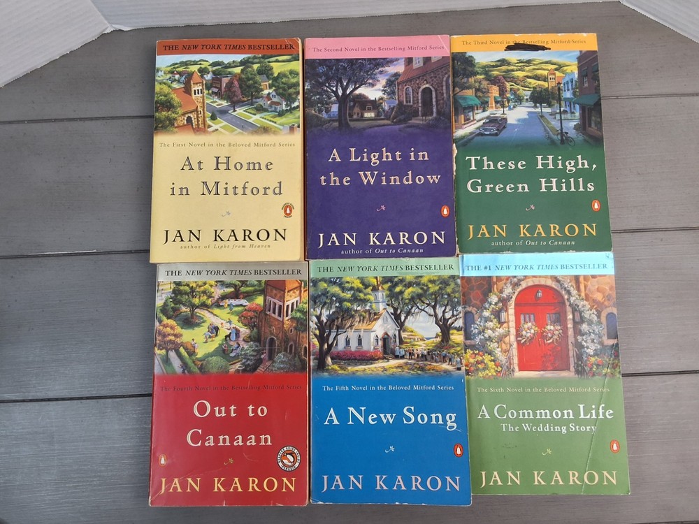 Jan Karon’s MITFORD SERIES Novels Father Tim – Penguin Books Lot of 6 Set Read