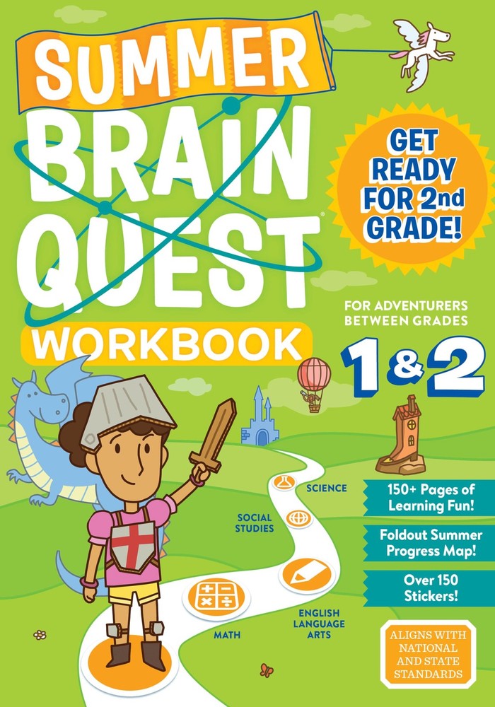 Summer Brain Quest: Between Grades 1 & 2 – paperback Workman Publishing|Pidd…