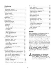 SHAVER Hydraulic Post Driver HD-8-H Operator Manual FASTENED – TOUGH JACKET