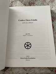 RARE Codex Oera Linda Full Size Edition Jan Ott Hardcover Book 11.5 x 9