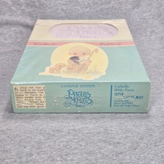 Precious Moments Bible Catholic Edition TEV Blue Mist Leatherflex Thumb Indexed