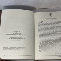 Congressional Club Cookbook 2005 14th Ed Recipes Soft Cover Gilt Edges 775 pages