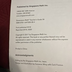 Dimensions Math Teacher’s Guide 3A | Singapore Math Inc. [Spiral-bound]