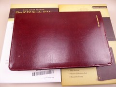 KJV Study Bible Bonded Leather Burgundy Thumb Indexing Red Lettering New In Box