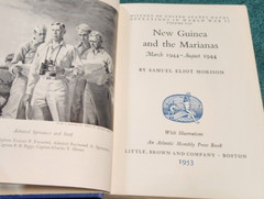 1953 New Guinea and the Marianas Samuel Eliot Morison Naval Operation WWII hc