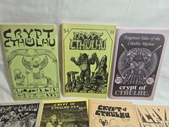 RARE LOT 7 Vintage Crypt of Cthulhu Horror Fanzines (1984–1990)
