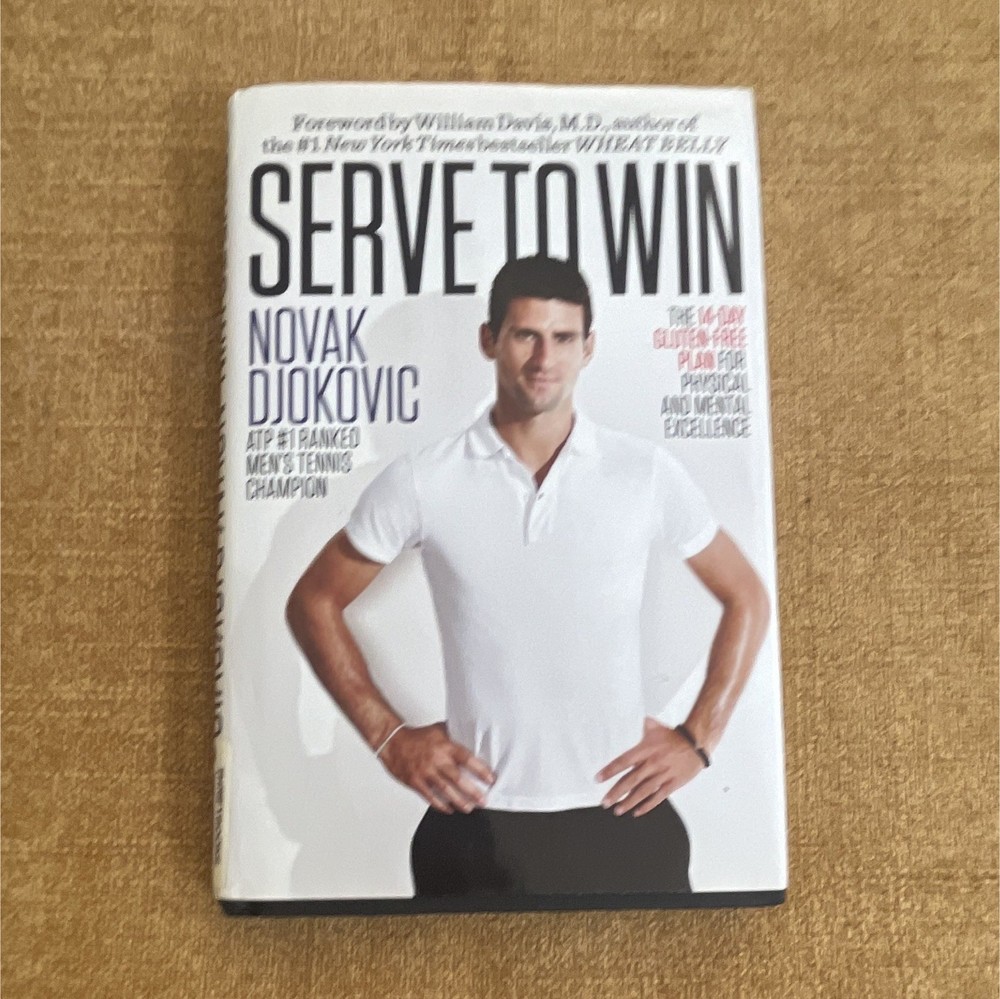 Novak Djokovic Serve to Win (2013 Hardcover) Delacorte Press w/ Dust Jacket