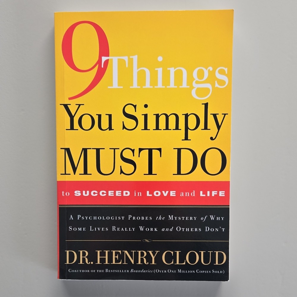 Dr. Henry Cloud 9 Things You Simply Must Do Paperback Self-Help Personal Growth