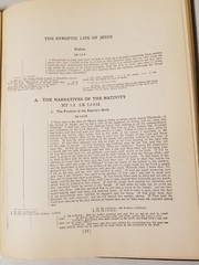 A Syllabus and Synopsis of the First Three Gospels by Walter Bundy 1932