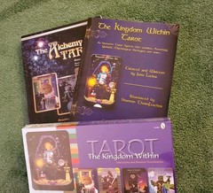 Alchemy of Tarot; Kingdom Within Tarot; extra 332-pg PB, Lot of 3 BN Juno Lucino