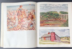 1940 „MODERN AMERICAN PAINTING” Hardcover Cloth Vintage Book Color Illustrations